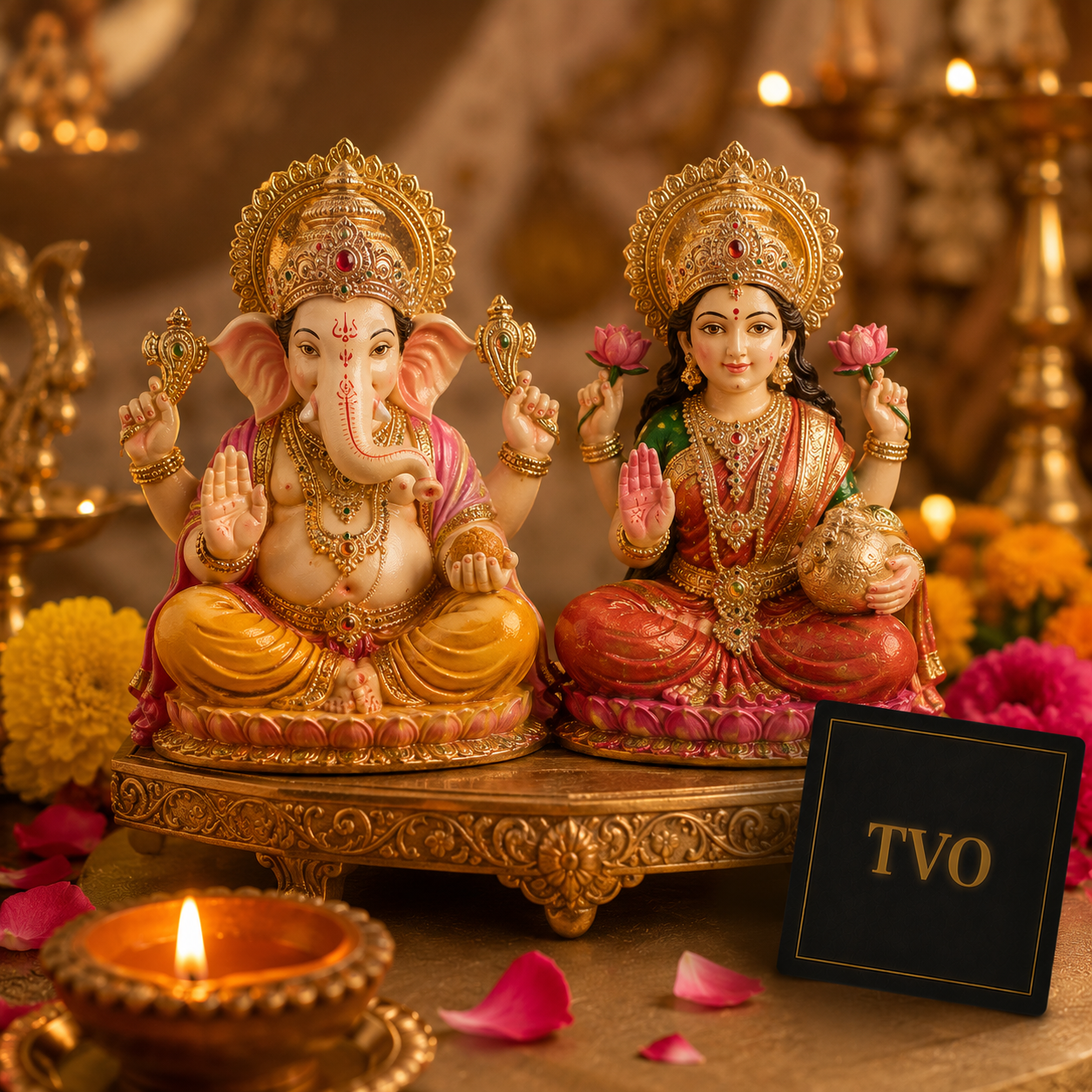 Traditional Ganesh Laxmi Idols