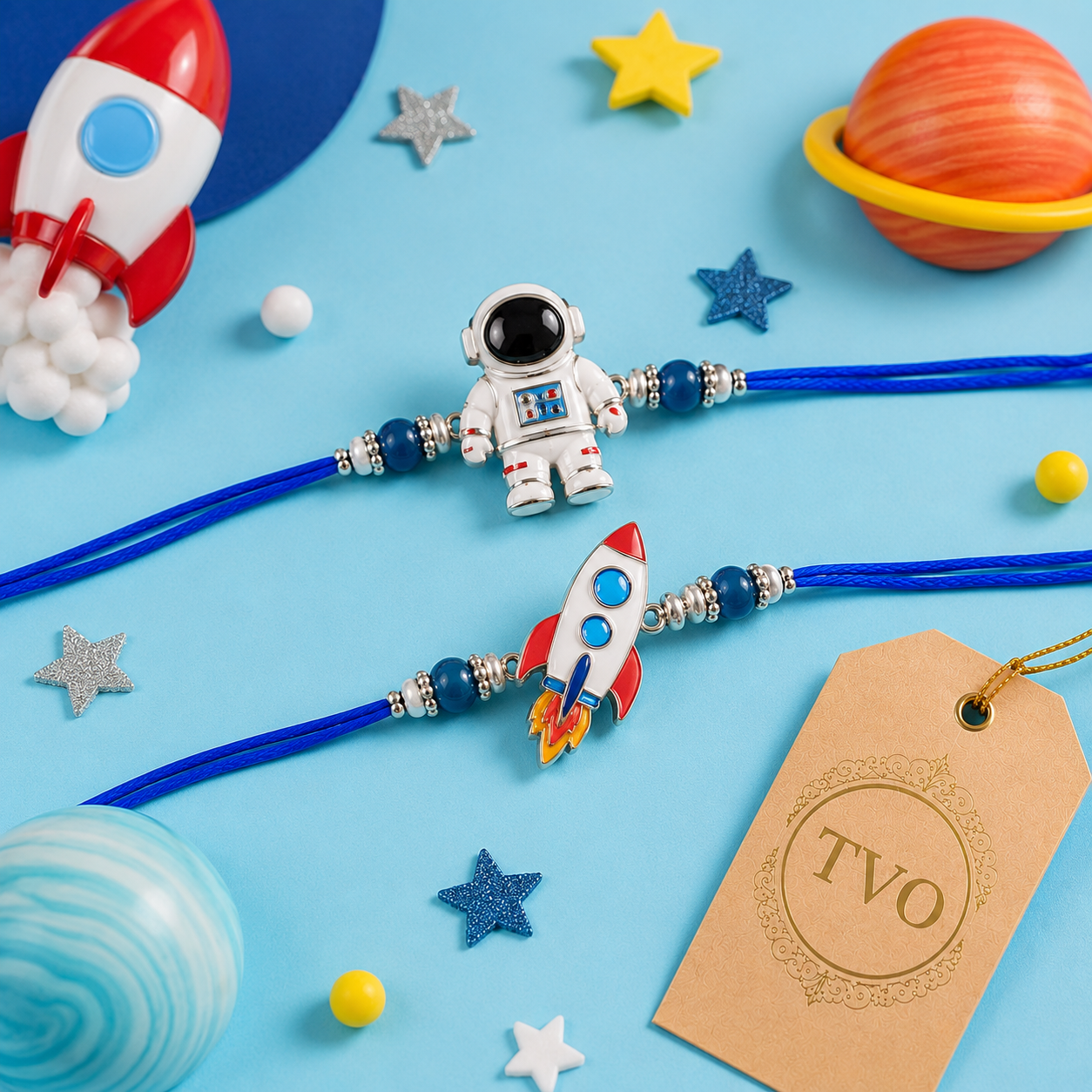 Space Explorer Rakhi Set Of 2