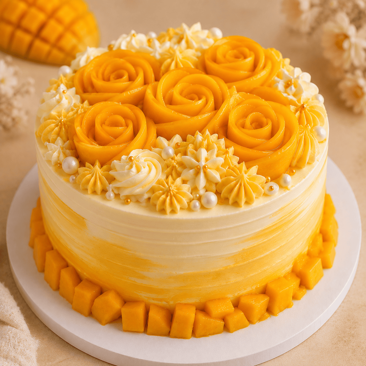 Classic Mango Cream Cake