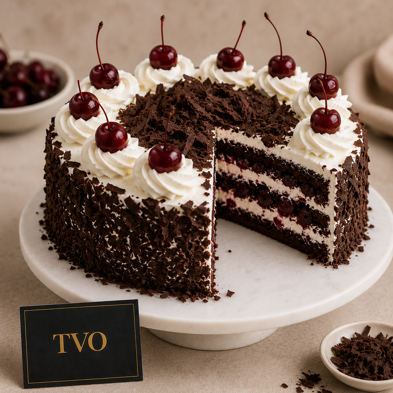 Fresh cakes freshly baked at Tvo Flavours bakery