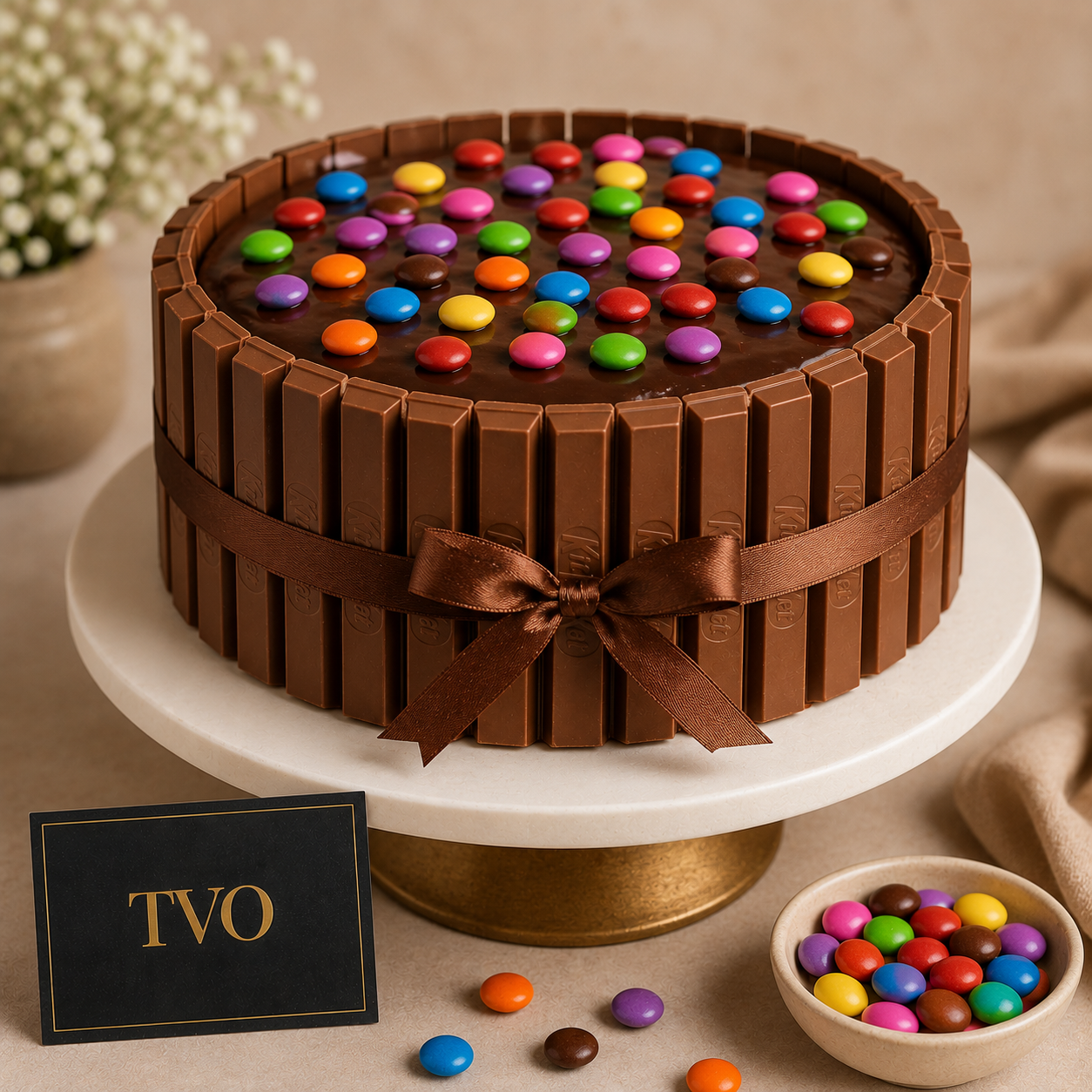 Choco Truffle Cake made With KitKat premium gift