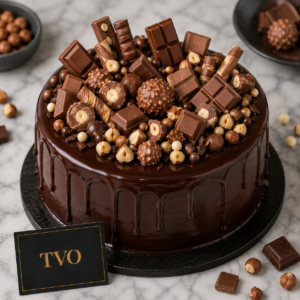 Chocolate Loaded Glazed Cake – premium freshly handmade gift, delivered across India
