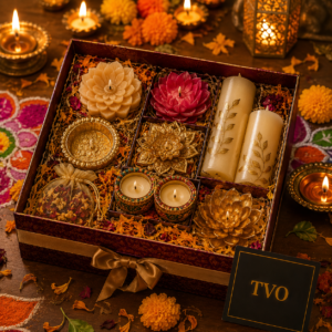 Diwali Candle Hamper of Light & Blessings – premium freshly handmade gift, delivered across India