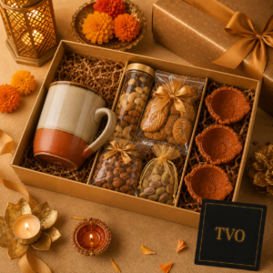 Festive Diwali Hamper with Mug – premium freshly handmade gift, delivered across India