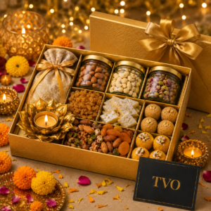 Golden Bliss Diwali Hamper – premium freshly handmade gift, delivered across India