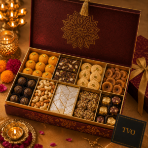 Happiness Inside – Diwali Gourmet Treats & Sweets Gift Box – premium freshly handmade gift, delivered across India