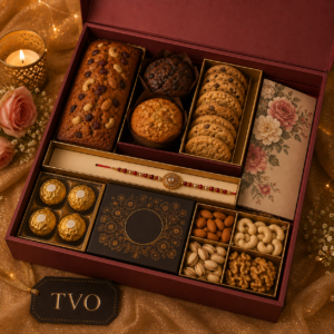 Luxury Rakhi Hamper – premium freshly handmade gift, delivered across India