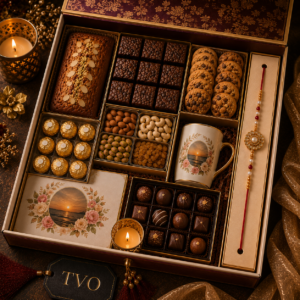 Signature Luxury Rakhi Hamper – premium freshly handmade gift, delivered across India